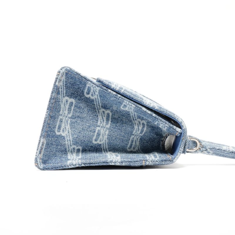 Balenciaga Handbag Denim Hourglass 2-Way