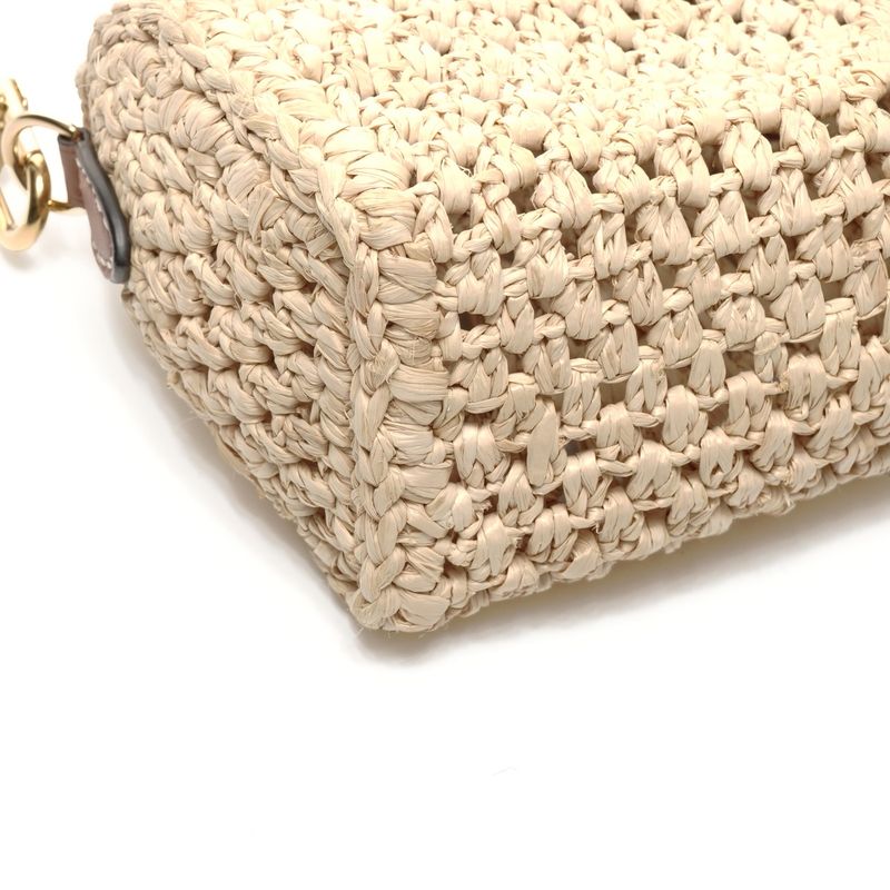 Louis Vuitton Shoulder Bag Nano Speedy Natural Tan Raffia