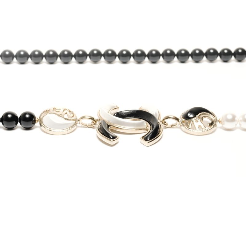 Chanel Necklace CC Logo Pearl