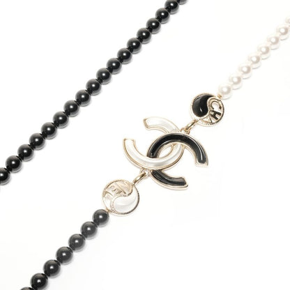 Chanel Necklace CC Logo Pearl