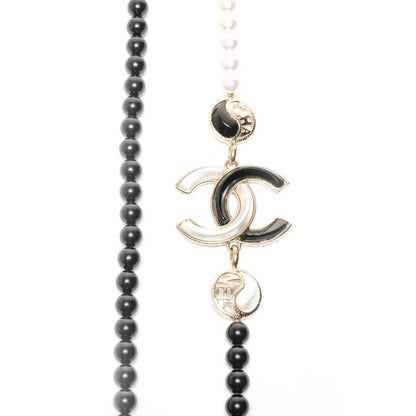Chanel Necklace CC Logo Pearl