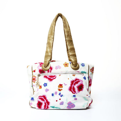 Chanel Tote Canvas Floral Pattern