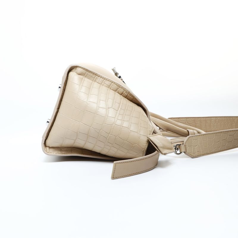 Saint Laurent Yves Handbag Downtown Cabas 2-Way Embossed