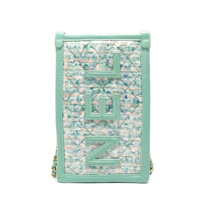 Chanel Shoulder Bag Tweed Clutch Phone Case