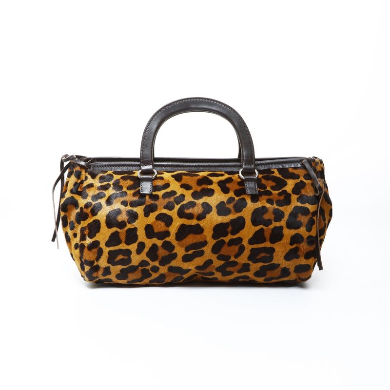 Prada Handbag Calf Hair Leopard