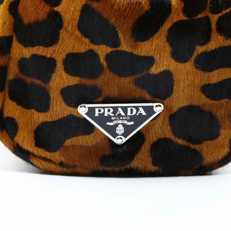 Prada Handbag Calf Hair Leopard