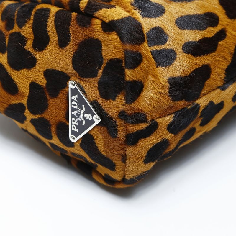 Prada Handbag Calf Hair Leopard
