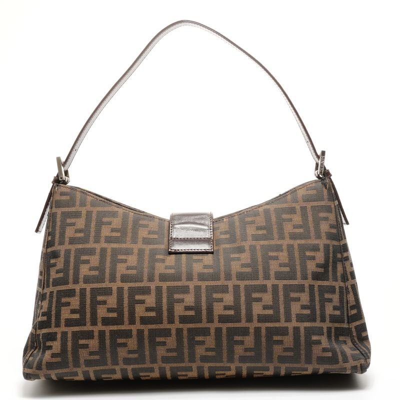 Fendi Shoulder Bag Zucca Mamma Bucket Canvas