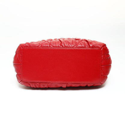 Dior Shoulder Bag Cannage Mini Pearl