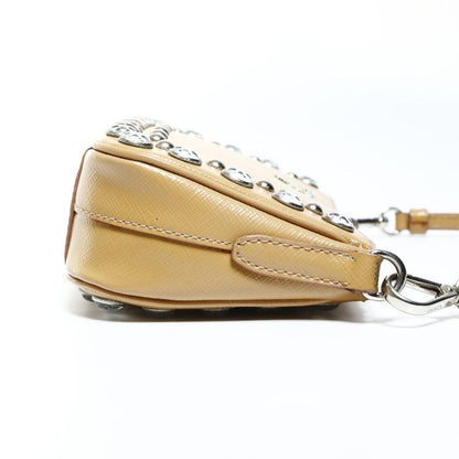 Prada Shoulder Bag Bijoux Patent Leather Pouch
