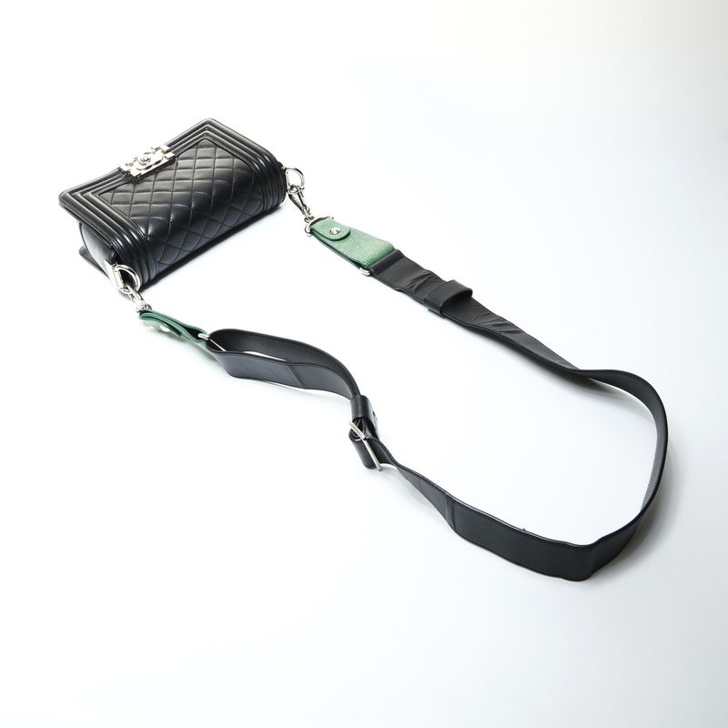 Chanel Shoulder Bag Boy Lambskin Mini Stingray