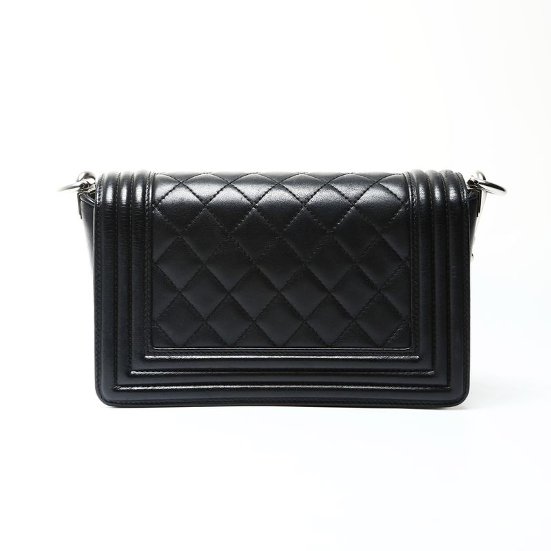 Chanel Shoulder Bag Boy Lambskin Mini Stingray