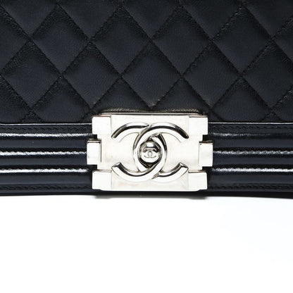 Chanel Shoulder Bag Boy Lambskin Mini Stingray