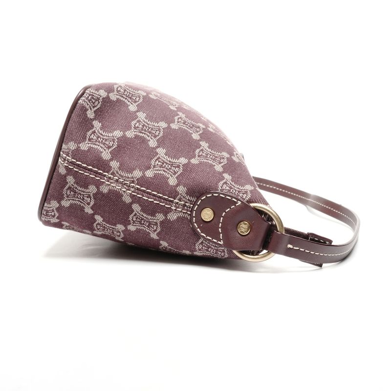Celine Shoulder Bag Macadam Canvas Hobo