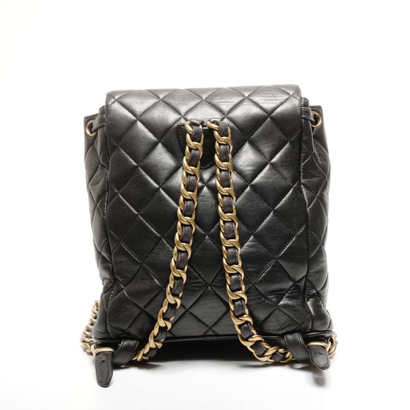 Chanel Backpack Lambskin Duma Quilted