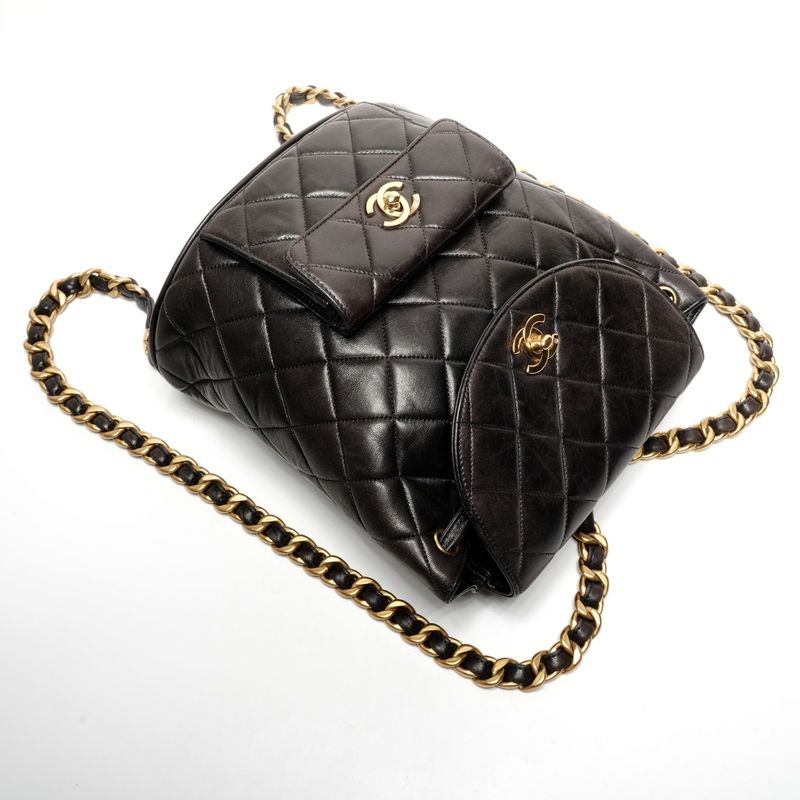 Chanel Backpack Lambskin Duma Quilted