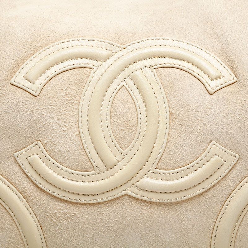 Chanel Shoulder Bag Suede CC Logo Flap Chain