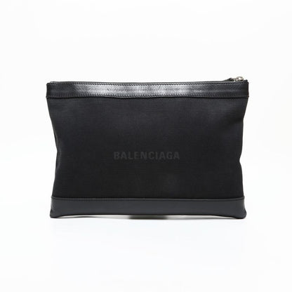 Balenciaga Clutch M Canvas Clip Logo