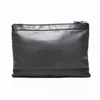 Balenciaga Clutch M Leather Clip Logo