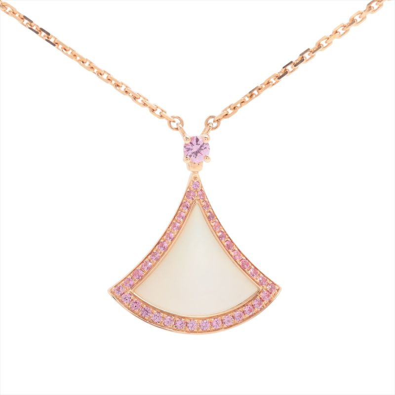Bvlgari Necklace Diva Dream Shell Pink Saffiano