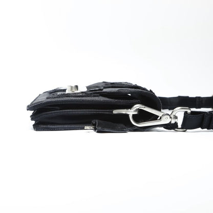 Prada Shoulder Bag Satin Bead Embroidery Sound Braid