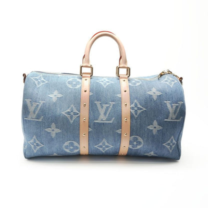 Louis Vuitton Boston Bag Monogram Denim Keepall Bandouliere 45