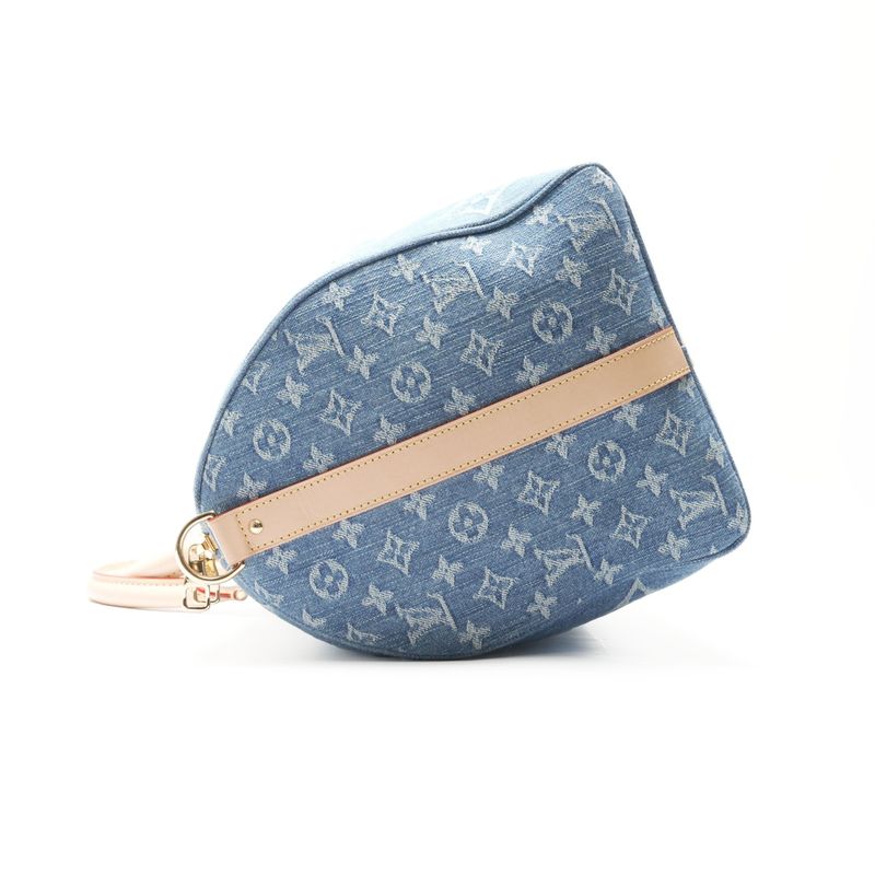 Louis Vuitton Boston Bag Monogram Denim Keepall Bandouliere 45