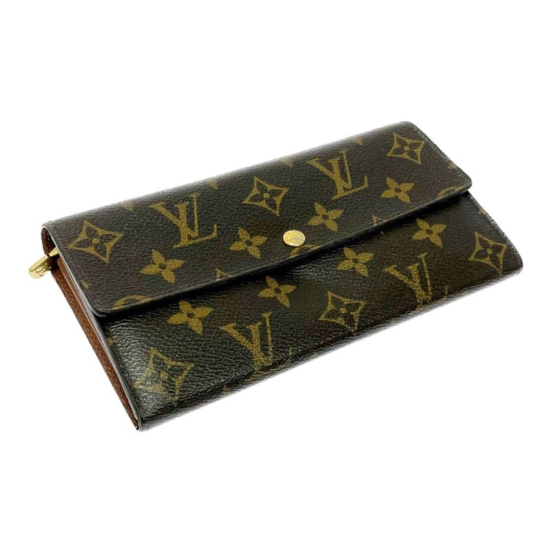 Louis Vuitton Monogram Portefeuille Sarah Brown Long Wallet