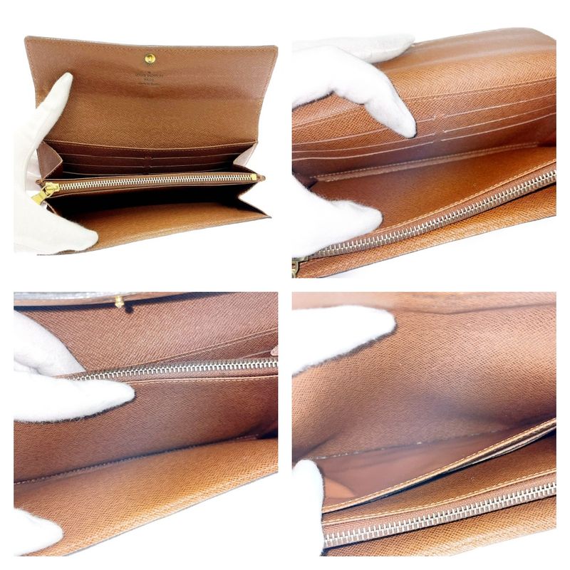 Louis Vuitton Monogram Portefeuille Sarah Brown Long Wallet