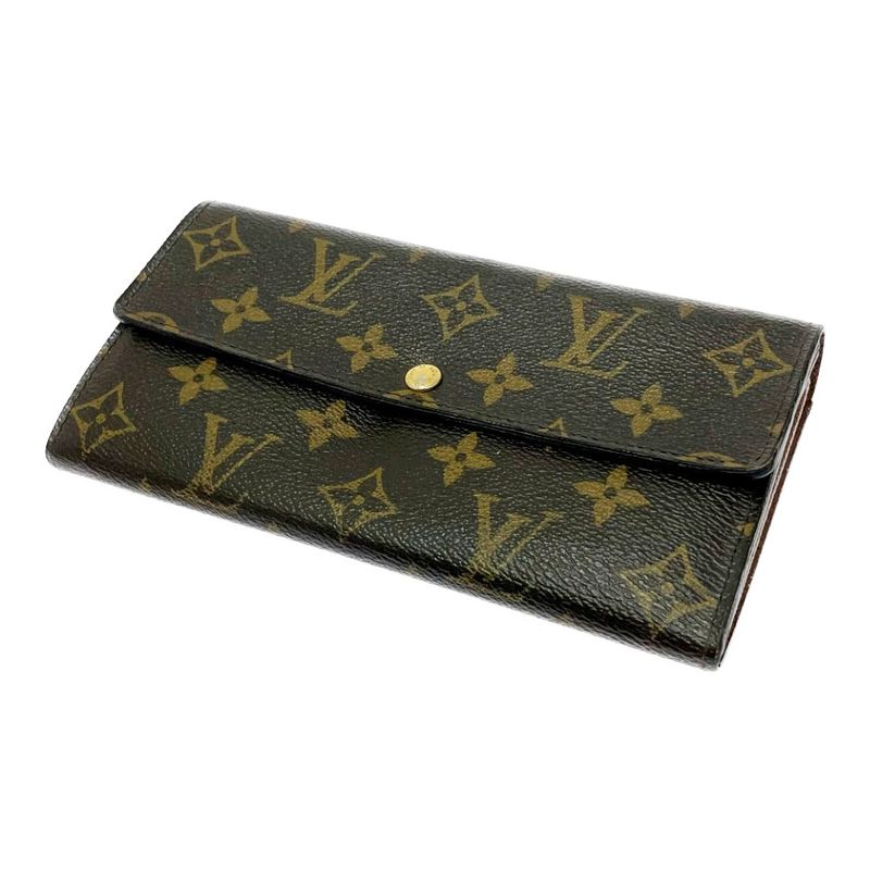Louis Vuitton Monogram Portefeuille Sarah Brown Long Wallet