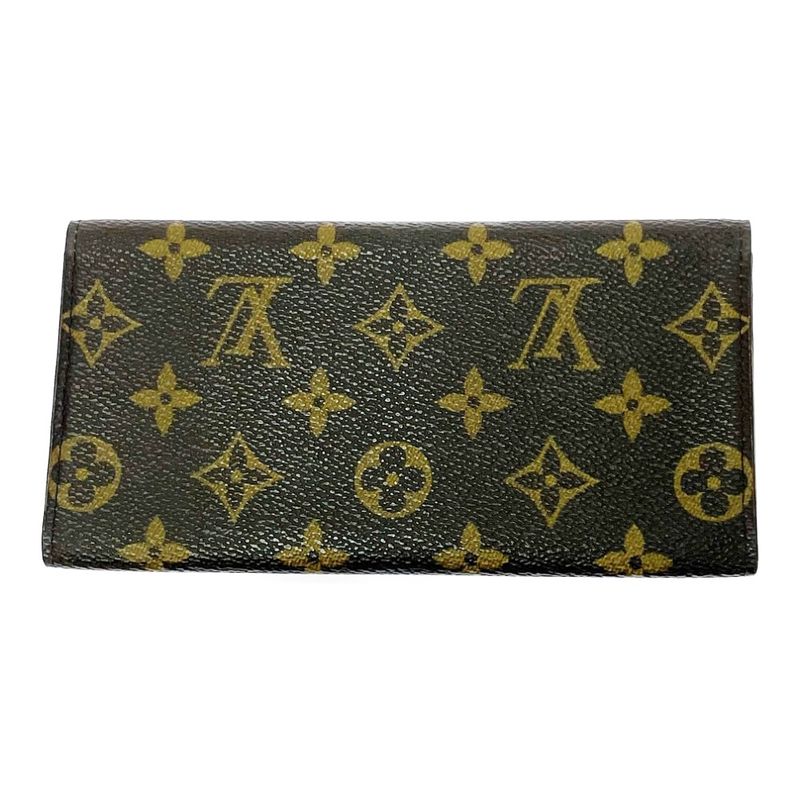 Louis Vuitton Monogram Portefeuille 3 Cult Cles Brown Long