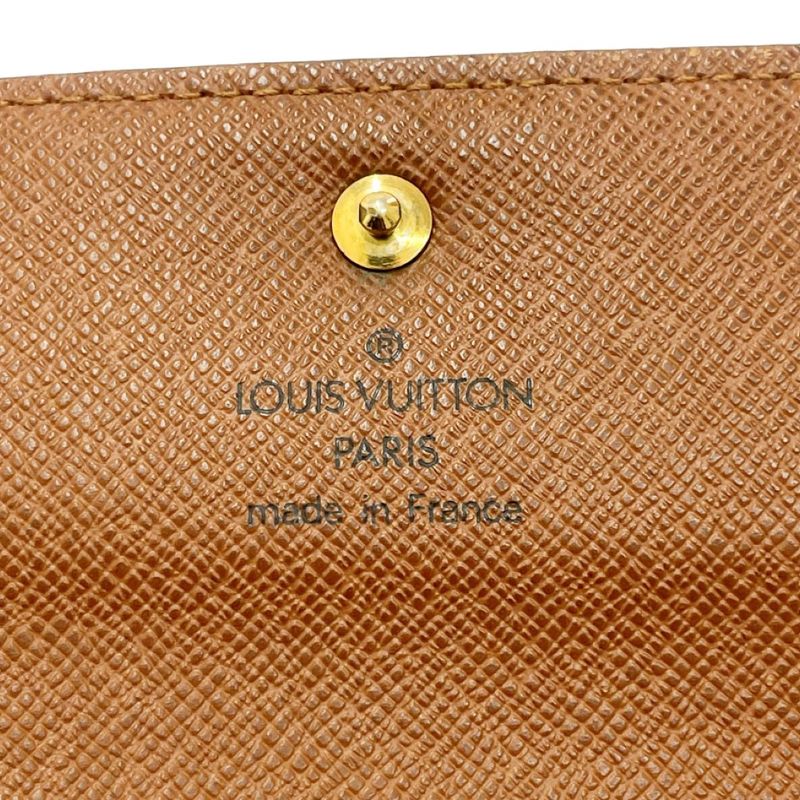 Louis Vuitton Monogram Porte Tresor Etui Papiers Brown