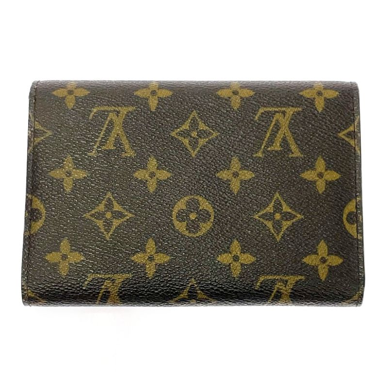 Louis Vuitton Monogram Porte Tresor Etui Papiers Brown