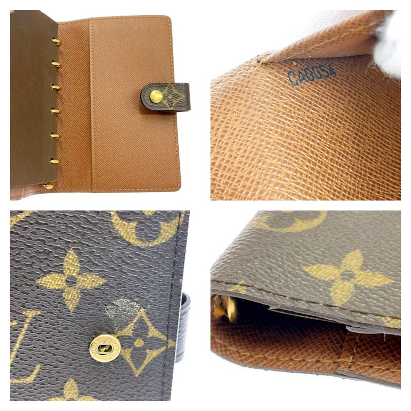 Louis Vuitton Monogram Agenda PM Notebook Cover Brown