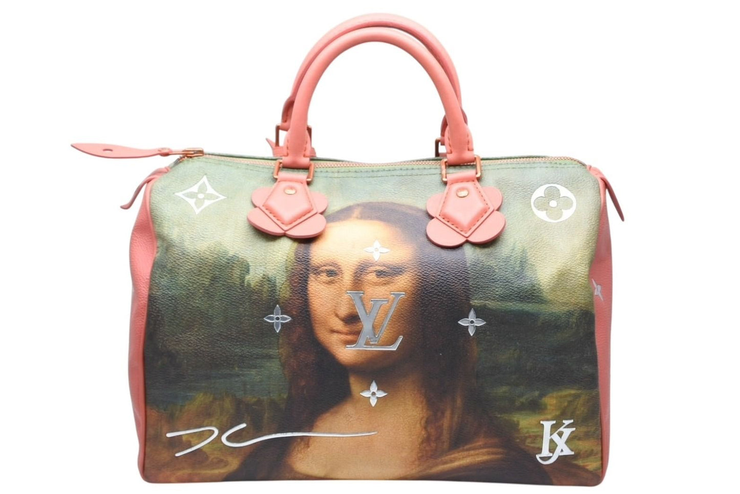 Louis Vuitton Mona Lisa Speedy 30 Boston Bag Masters Collection Pink — view 2