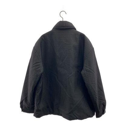 Prada Re-Nylon Triangle Logo Padded Nylon Jacket M Black