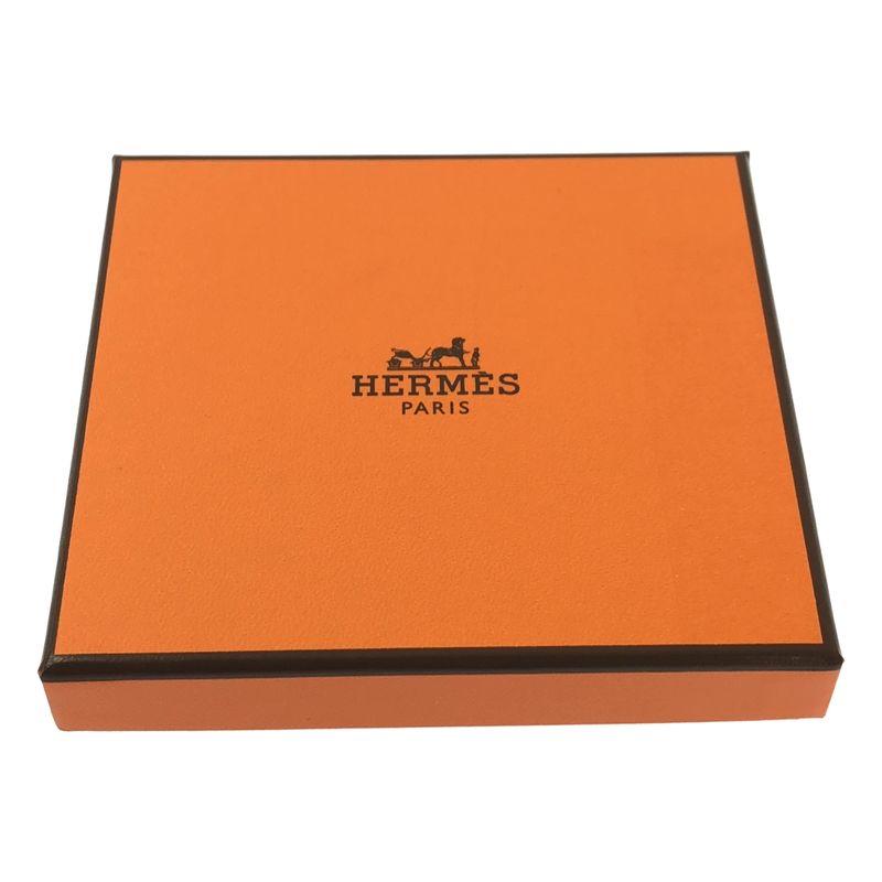 Hermes Bastia Veau Epsom Coin Case White