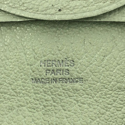 Hermes Bastia Veau Epsom Coin Case White
