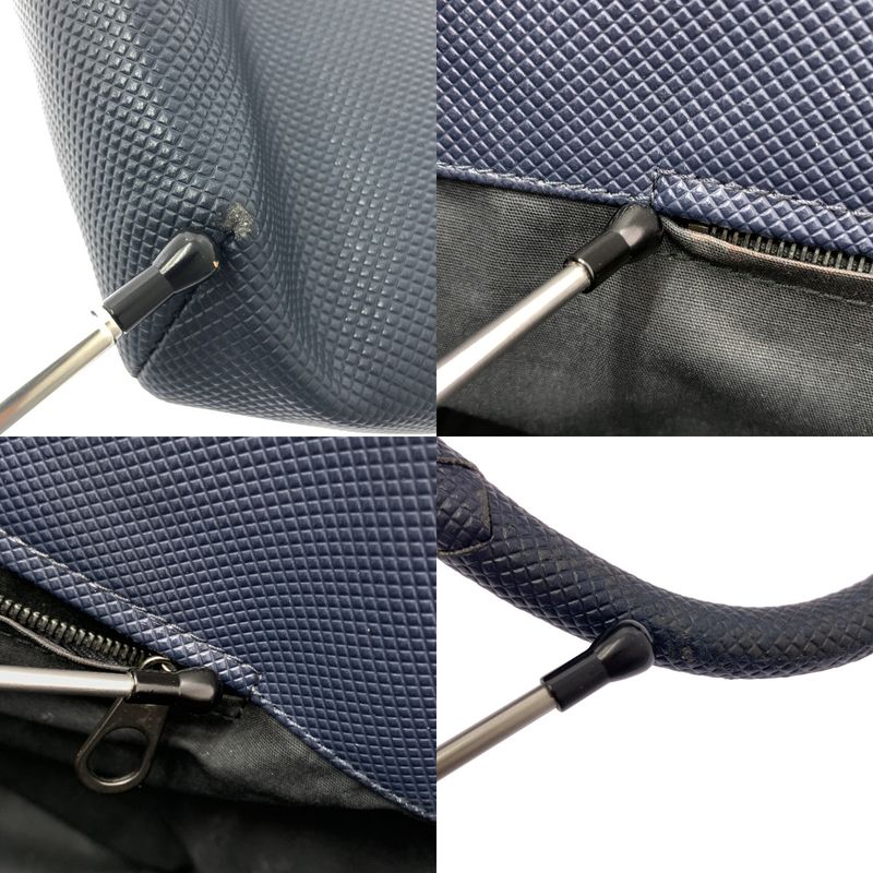 Bottega Veneta Marco Polo Leather Tote Navy