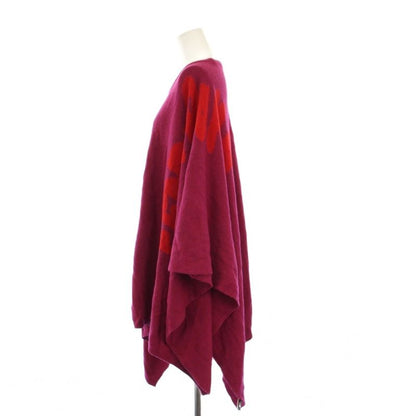 Fendi Knit Poncho Cashmere Blend Logo 5 Pink Jkoxv KH