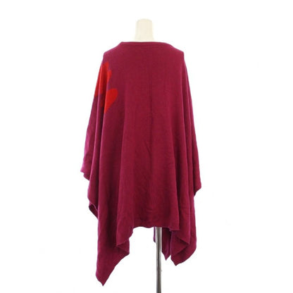 Fendi Knit Poncho Cashmere Blend Logo 5 Pink Jkoxv KH