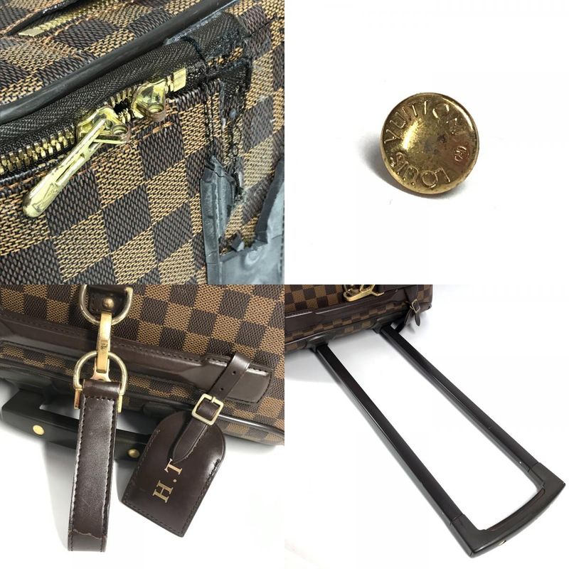 Louis Vuitton Carry Bag Vegas 55 Damier Canvas Ebene Brown