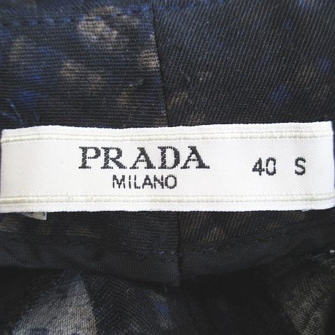 Prada Plaid Ankle Length Tapered Pants Zip Fly Black