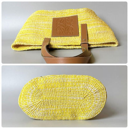 Loewe Anagram Basket Bag Square Yellow