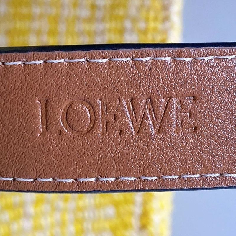 Loewe Anagram Basket Bag Square Yellow