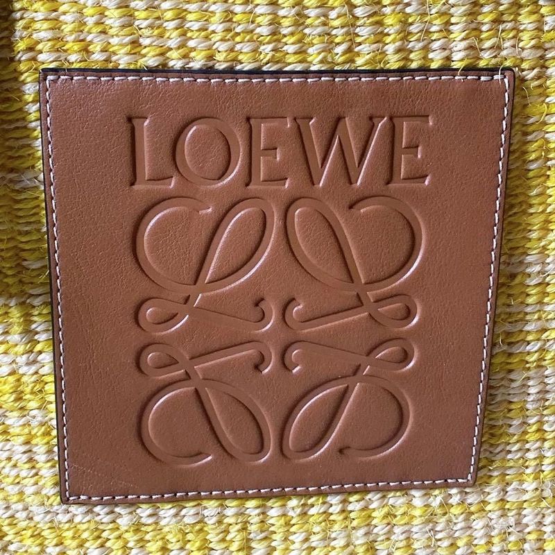 Loewe Anagram Basket Bag Square Yellow