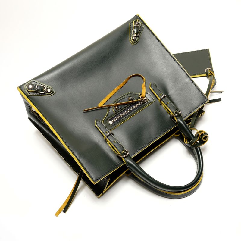 Balenciaga Handbag Paper Mini A6 Leather 2-Way
