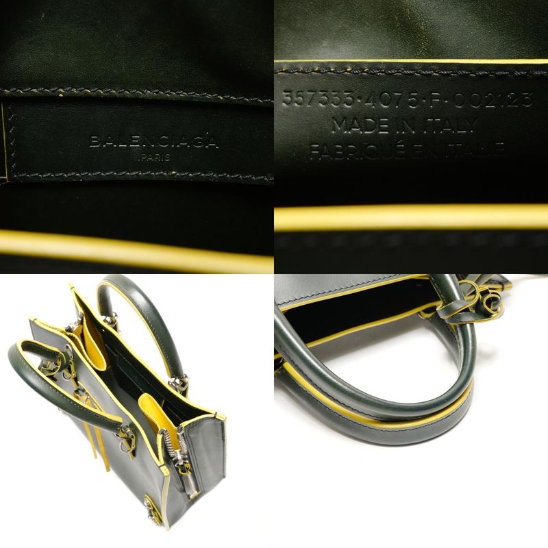 Balenciaga Handbag Paper Mini A6 Leather 2-Way