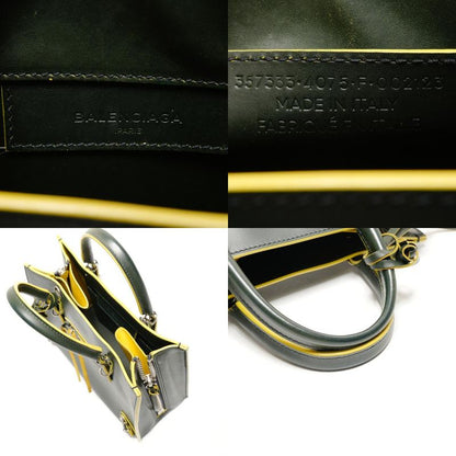 Balenciaga Handbag Paper Mini A6 Leather 2-Way