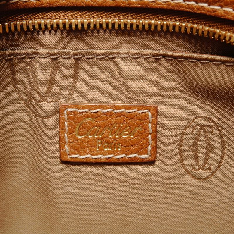 Cartier Handbag Leather Pouch Marcello